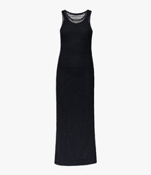 Another Tomorrow Beaded Dress in Indigo – Viscose Women's Dress