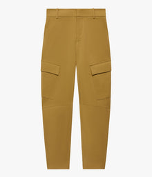 Another Tomorrow Curved Cargo Pant in Thyme – Cotton Women's Trousers