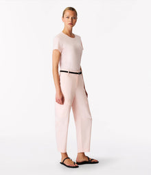 Another Tomorrow Curved Cargo Pant in Quartz – Cotton Women's Trousers