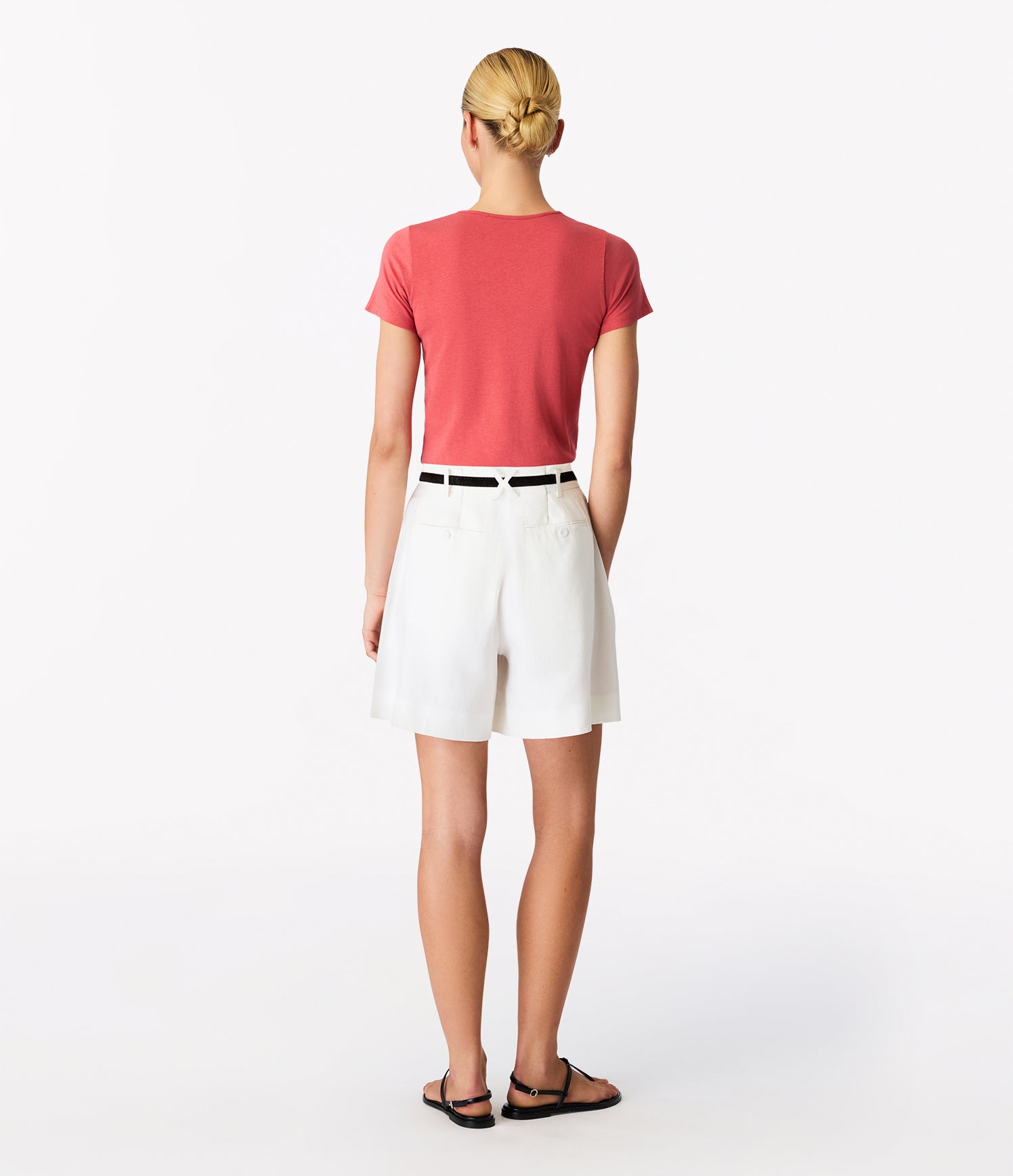 Another Tomorrow Fitted Tee in Rhubarb – Cotton Women's Top