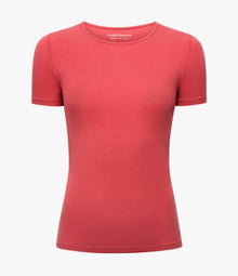 Another Tomorrow Fitted Tee in Rhubarb – Cotton Women's Top