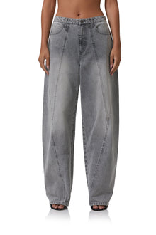 Archer Barrel Pant | Smoke Grey Wash