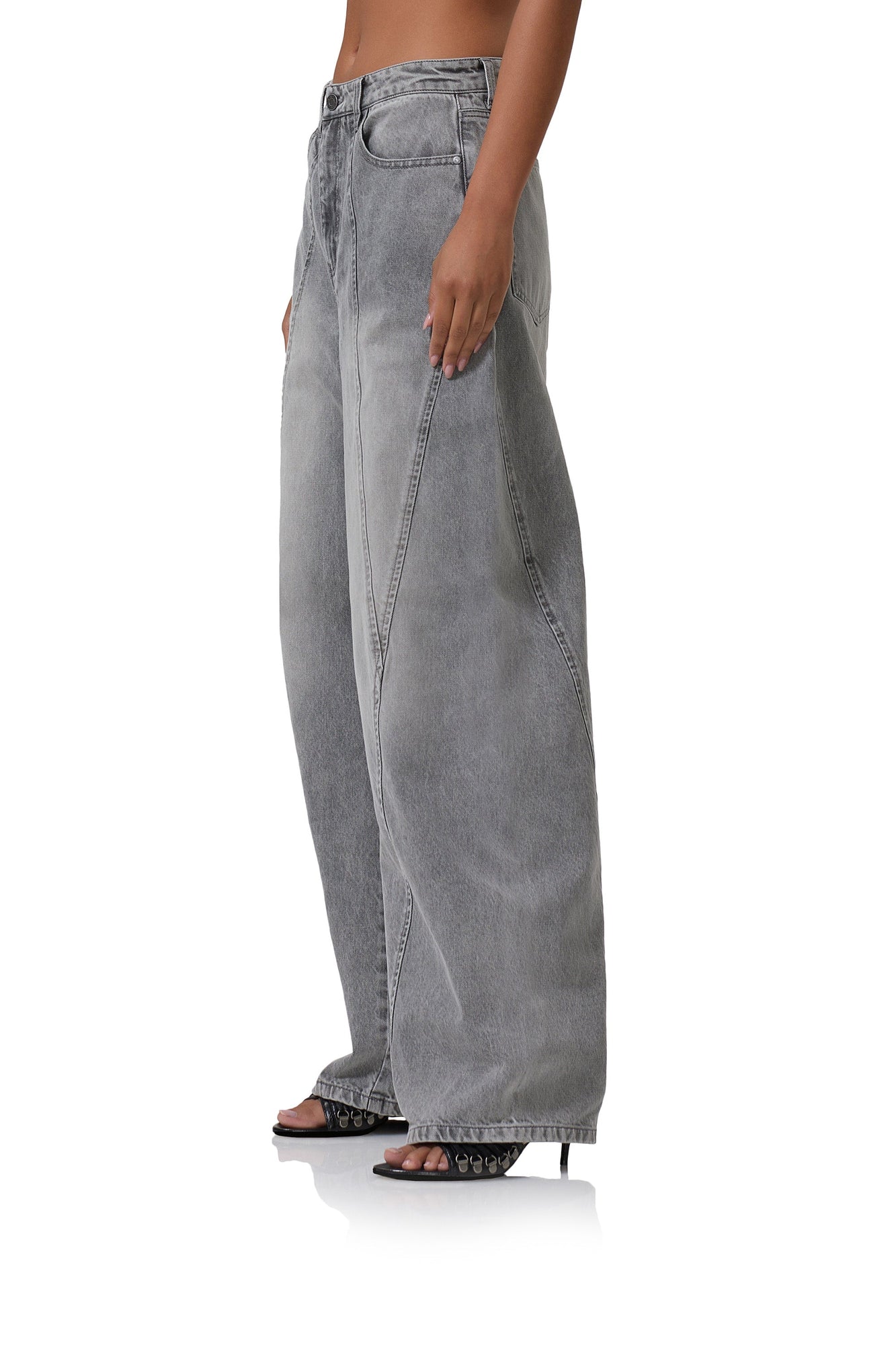 Archer Barrel Pant | Smoke Grey Wash