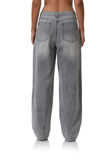 Archer Barrel Pant | Smoke Grey Wash