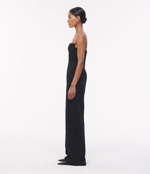 Another Tomorrow Double Face Architectural Bustier in Black – Wool Women's Top