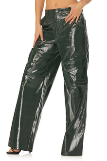 Wynn Wide Leg Cargo Pants | Hunter Green