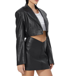 Petra Crop Blazer | Noir