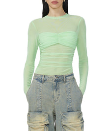 Sandrine Top | Neon Mint