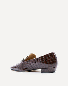 Austin Loafer | Burgundy Crocodile