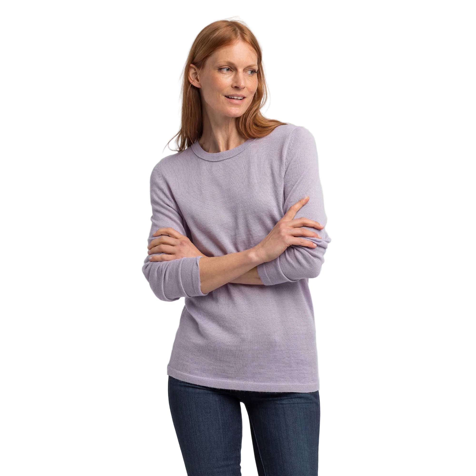 Women | Crew Neck Sweater for Women | Lavender
