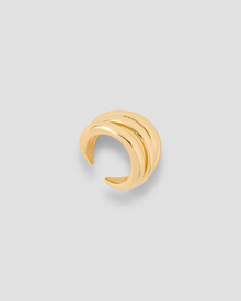 Abstract Line Ear Cuff earring - styled on model | gold earrings for women