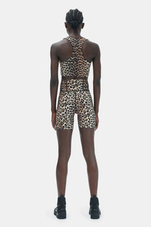 Active Racerback Zipper Top | Leopard