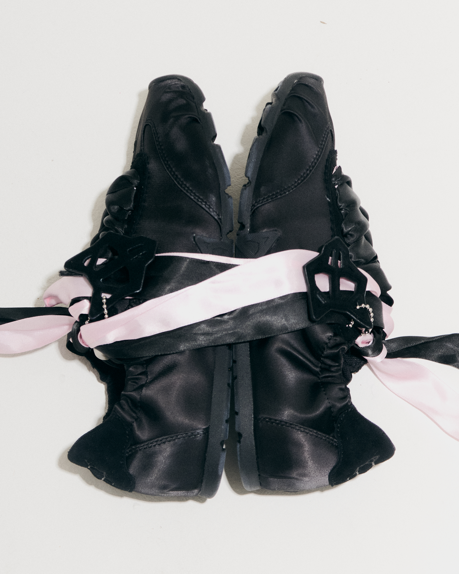 Womens | Adorable Satin Sneaker | Black
