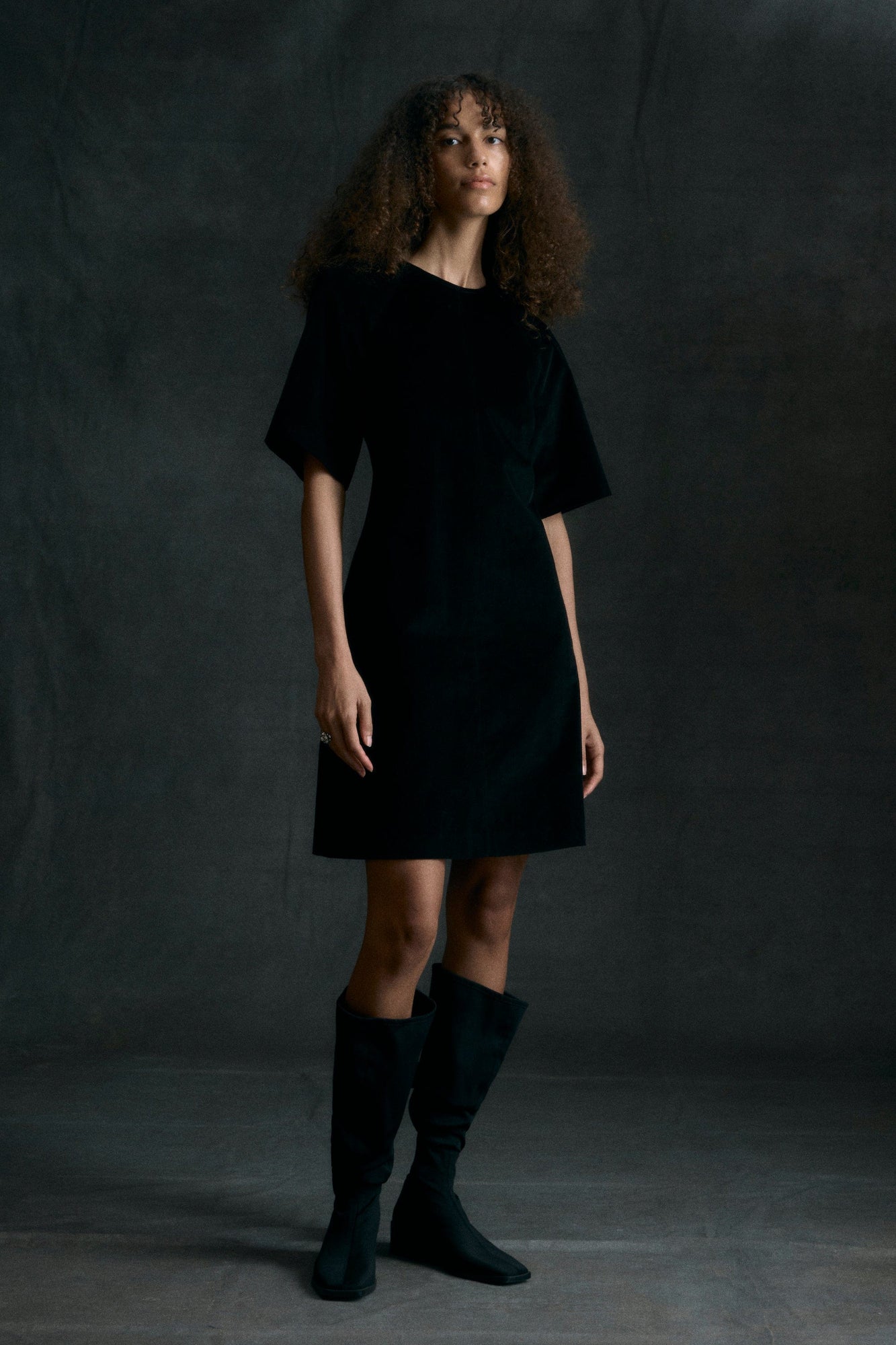 Shelby | Aika Back-Tie Corduroy Mini Dress in Size Small