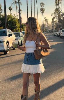 Ainzlee Mini Skirt | Denim