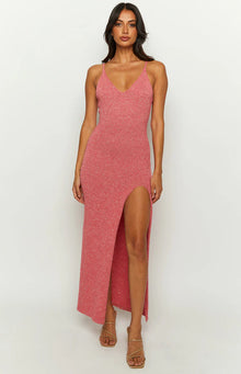 Airdrie Knit Maxi Dress | Pink