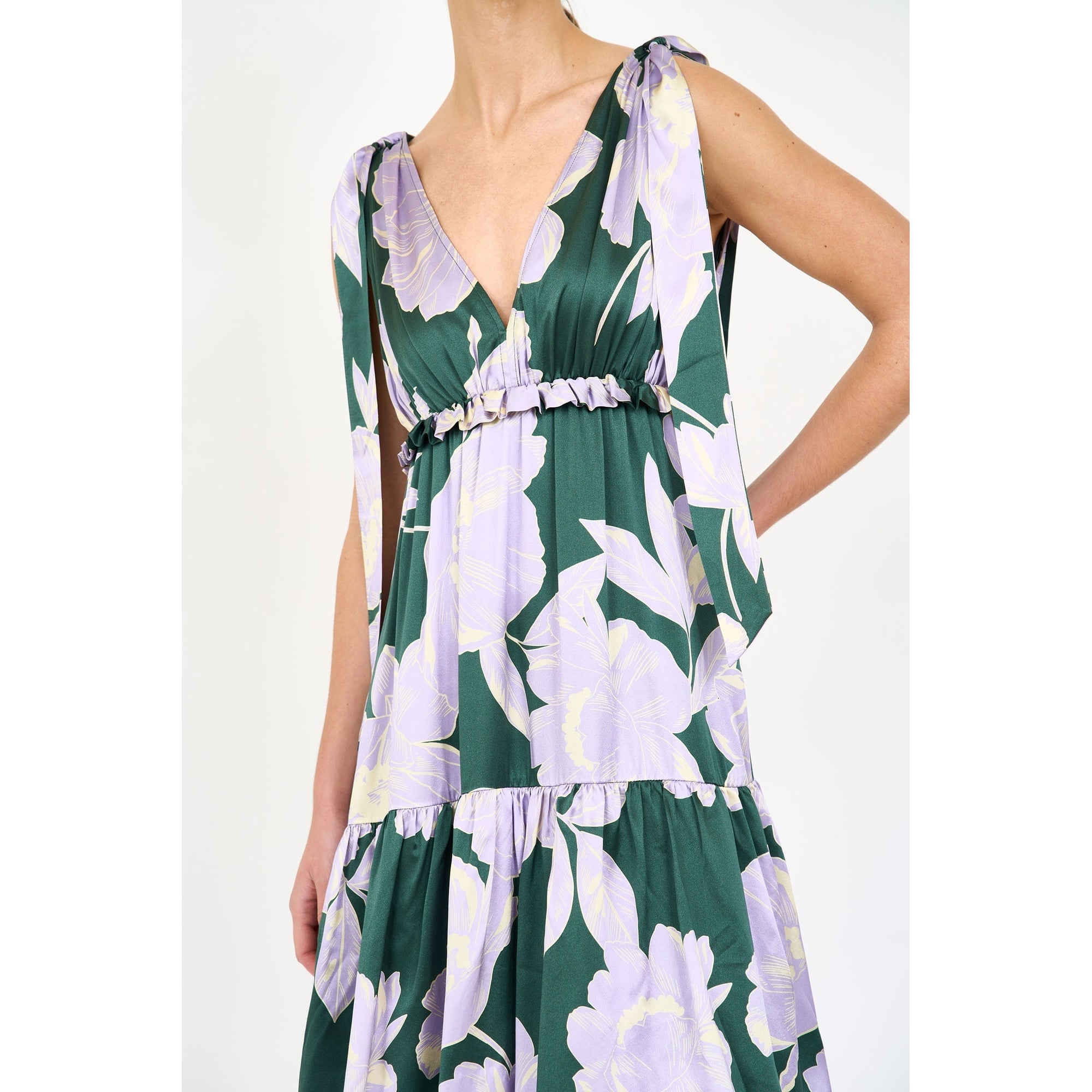 Alexa Dress | Green Blossom