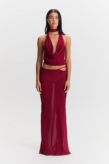 Aubrey Skirt | Cherry Red