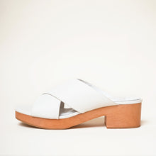 Amos Low Heel Clog Sandal | Latte