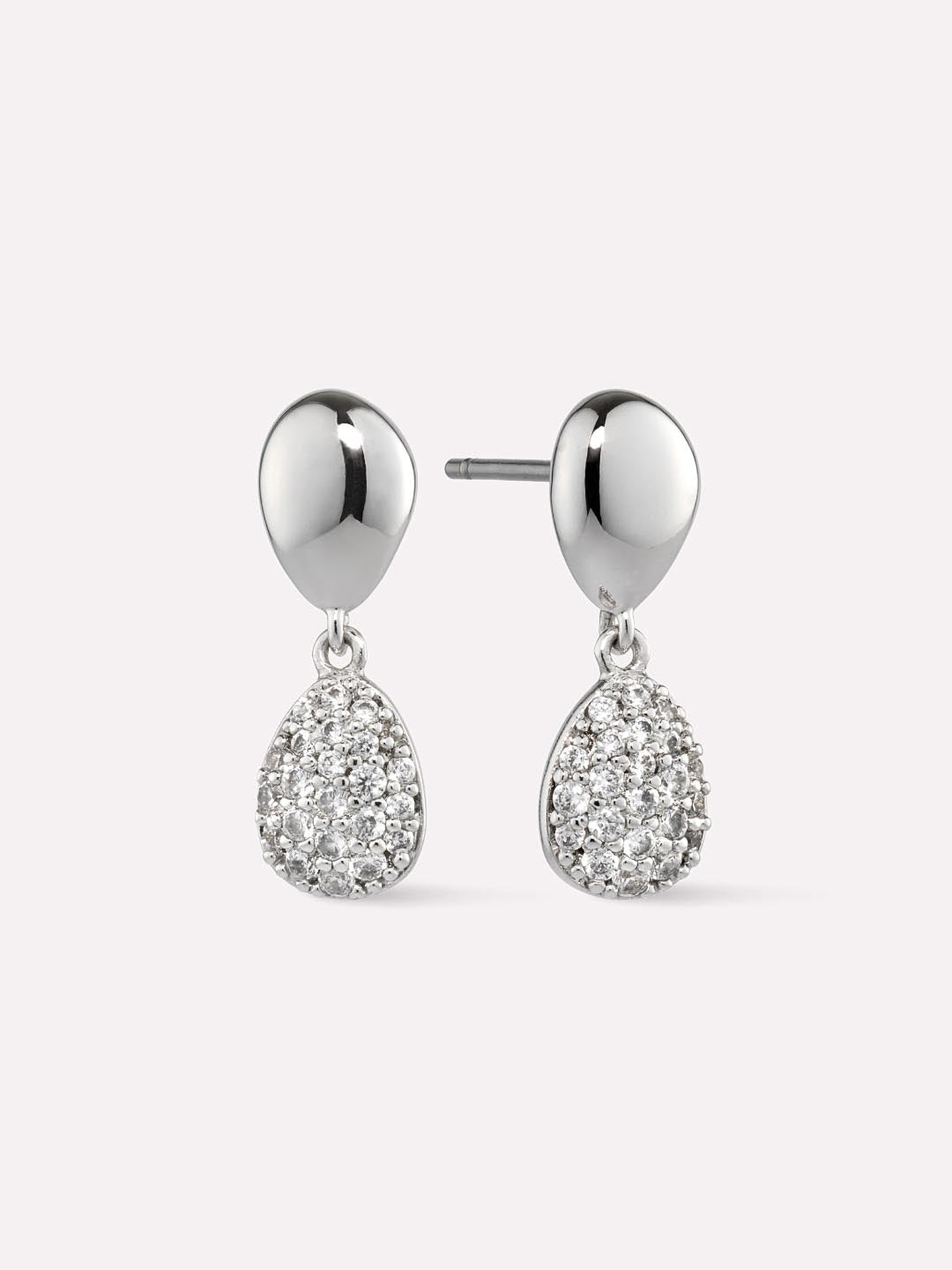 Ana Luisa Jewelry Earrings Drop Earrings Silver Earrings Milena Rhodium