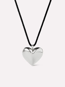 Ana Luisa Jewelry Necklace Satement Necklace Silver Heart Necklace Vera Silver Rhodium