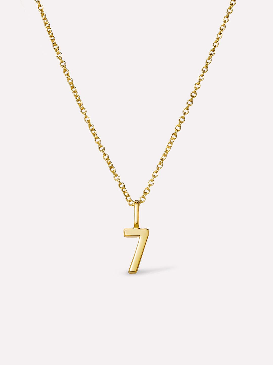 Number Necklace | Number Necklace | 14K Gold Plated