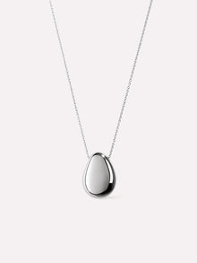 Ana Luisa Jewelry Necklaces Pendants Silver Pendant Necklace Pebble Silver Rhodium