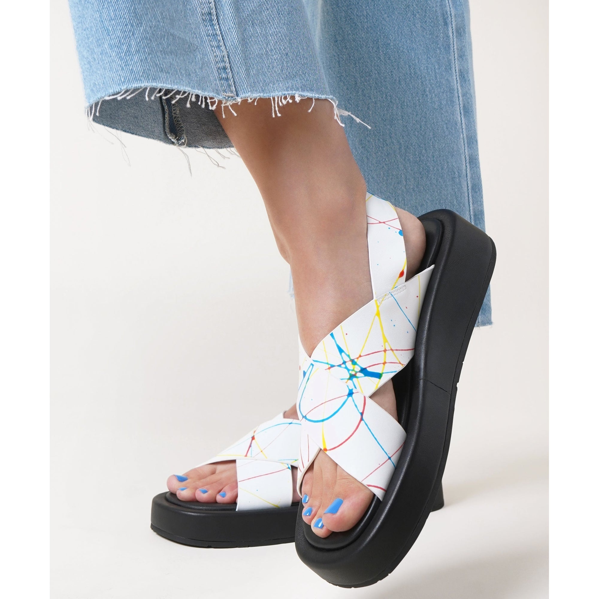 Anto Flatform Slingback Sandal | Splatter