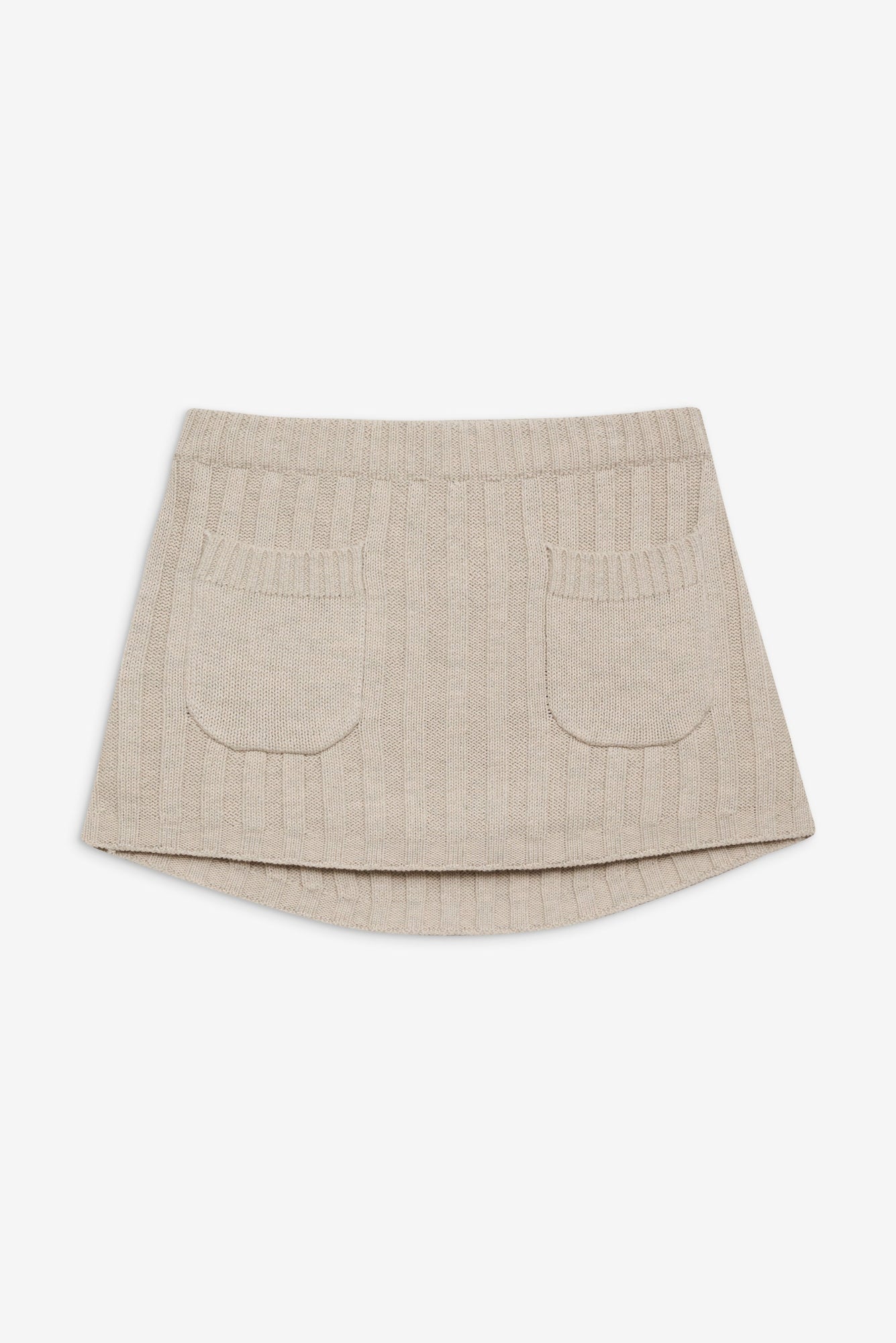 Ashton Knit Mini Skort in Cream