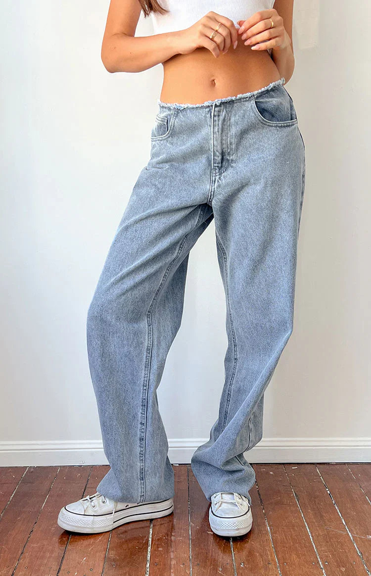 Austin Mid Rise Jeans | Mid Wash Blue Denim