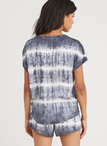 Flowy Short - Glacier Stripe Dye