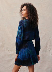 Mini Wrap Dress - Galaxy Dye