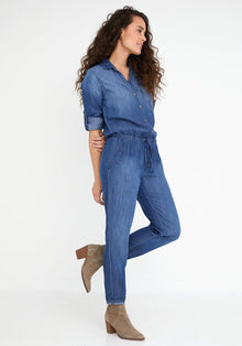 Utility Jumpsuit - Dark Ombre Wash