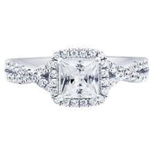 1.37 CT Princess/Round Natural Diamond | Eternity Ring | 18K White Gold | I Color | I1 Clarity