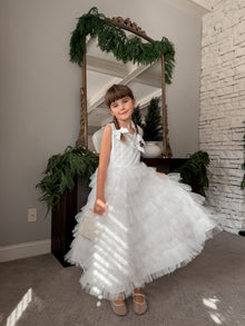 Poppy White Quilted Hair Bow Clips - Petite Maison Kids