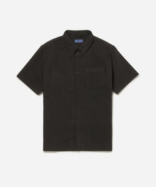 Black | Bruce Double Layer Crinkle Short Sleeve Shirt