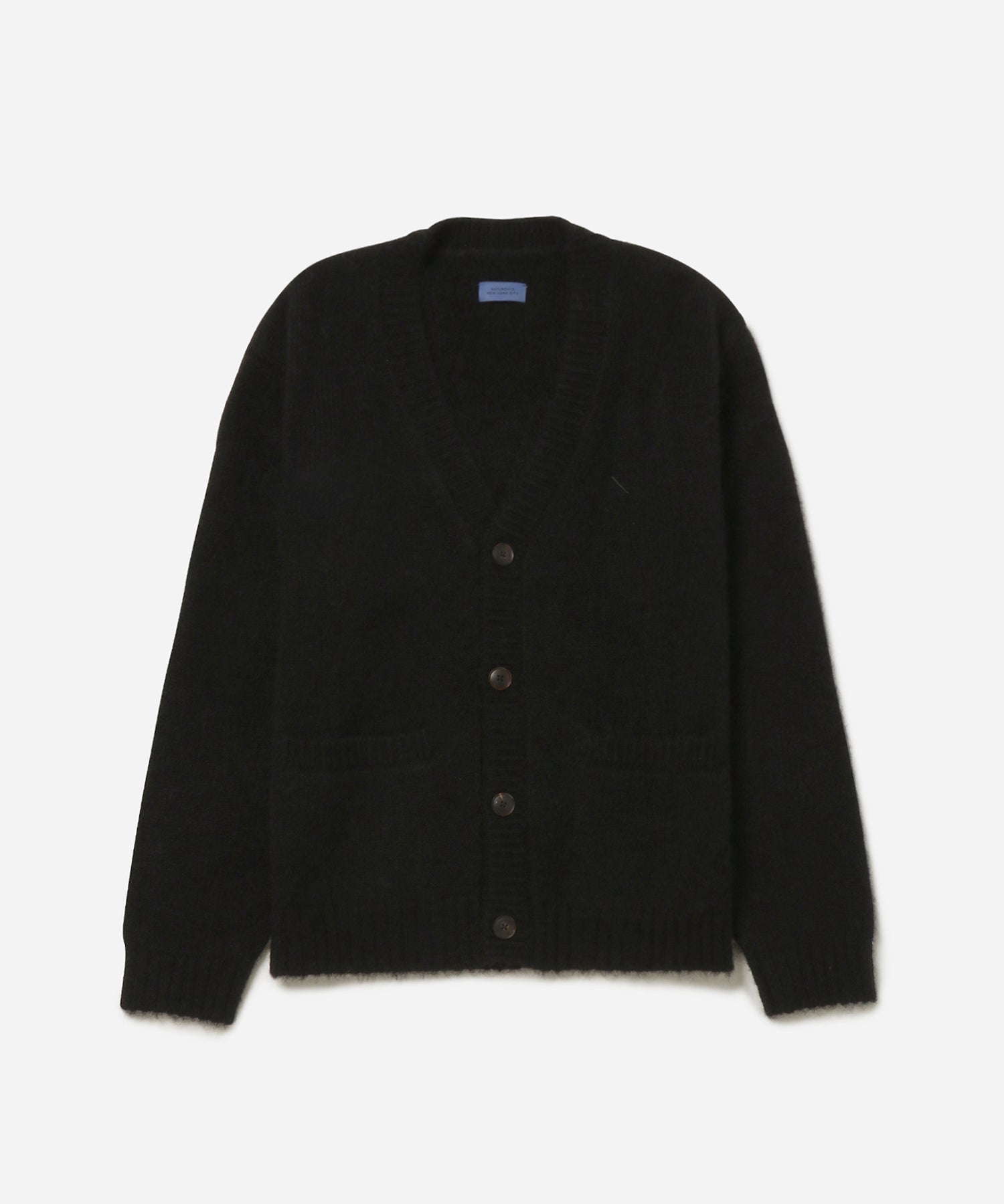 Black | Michael Shaggy Wool Cardigan