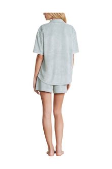 Womens | Cozyterry Button Down Shirt | Beach Glass