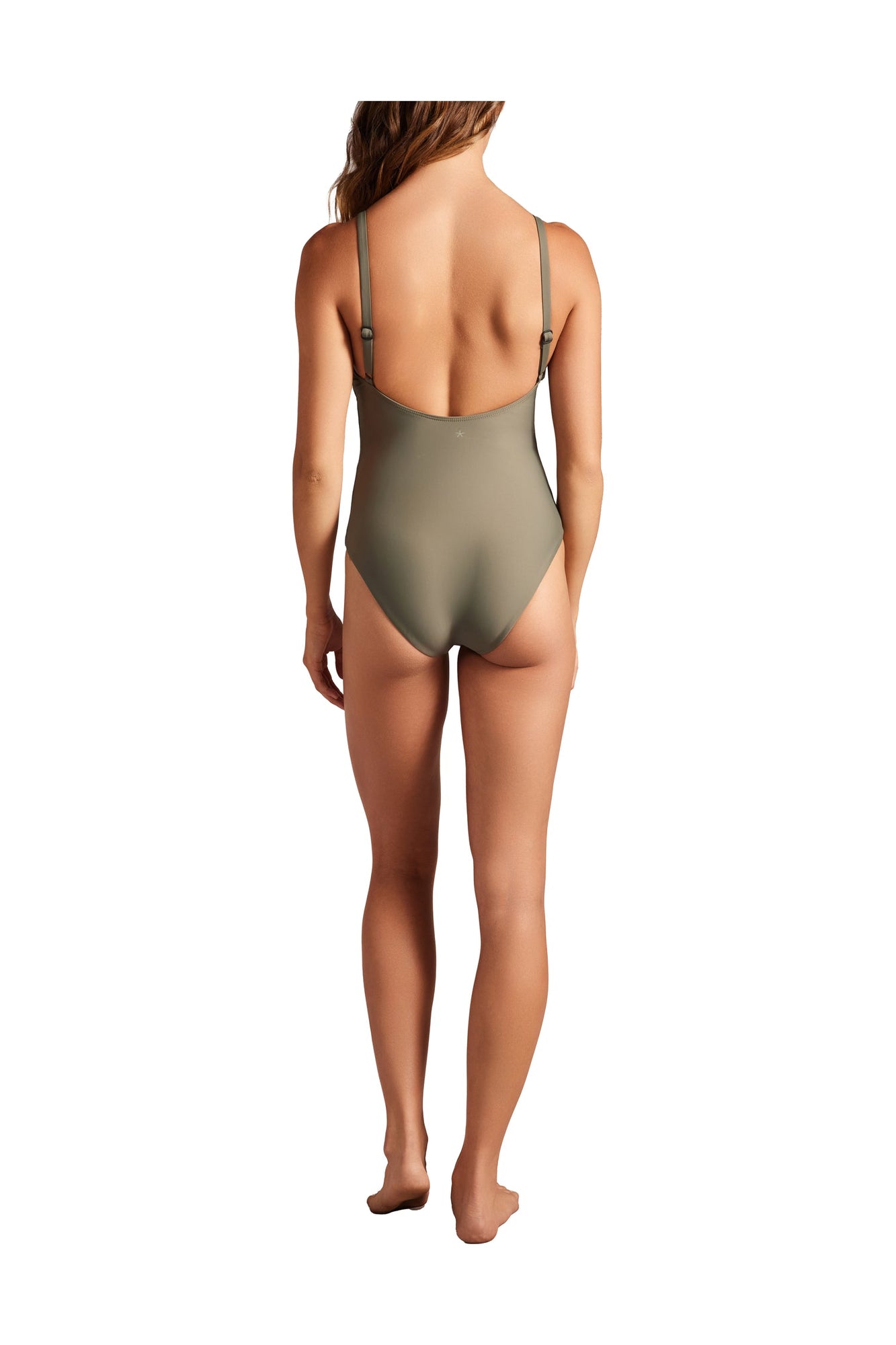 Womens | Scoop Back One Piece | Olive Leaf