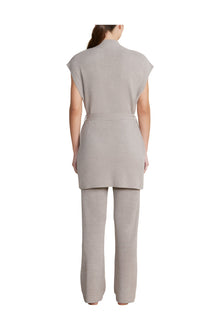 Womens | Cozychic Ultra Lite Waist Tie Vest | Pewter