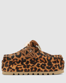 Womens | Blizzard Pony Suede/Shearling Loafer | Leopard