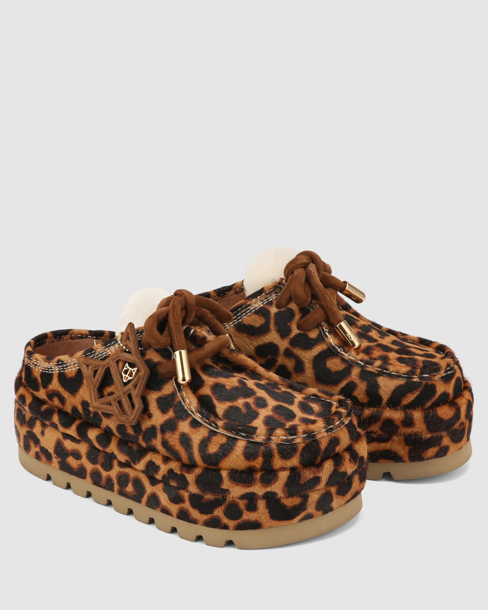 Womens | Blizzard Pony Suede/Shearling Loafer | Leopard