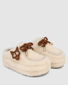 Womens | Blizzard Suede/Shearling Loafer | Sand