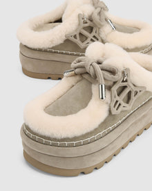 Womens | Blizzard Yetti Suede Loafer | Stone