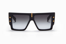Unisex | B - Grand Sunglass | Black - Yellow Gold | Dark Grey Gradient