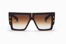 Unisex | B - Grand Sunglass | Crystal Chocolate Brown - Yellow Gold | Dark Brown Gradient