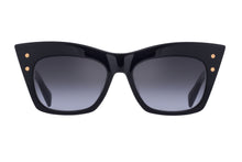 Womens | B - II Sunglass | Black - Gold | Dark Grey Gradient