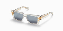Unisex | B - VI Sunglass | Grey Crystal w/ Gold Flakes - White Gold | Dark Grey w/ White Gold Mirror