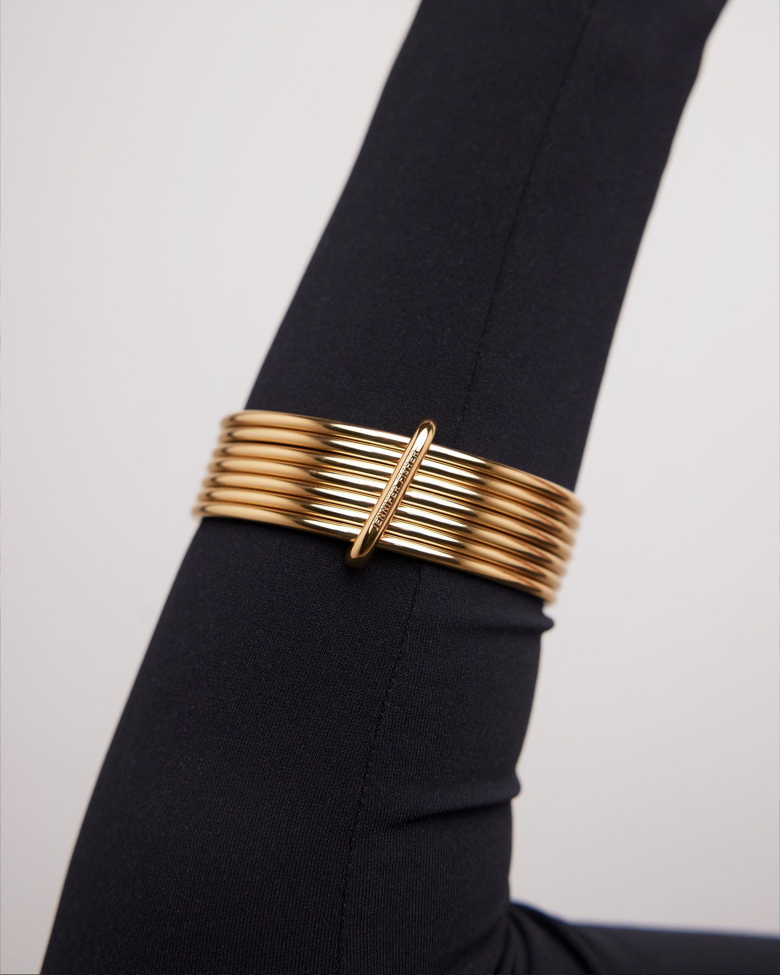 Bangle Set bracelet - product detail shot | gold bracelets for women