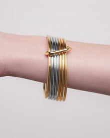 Bangle Set bracelet - front view | gold bracelets for women